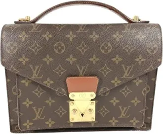Louis Vuitton Pre-owned Vintage Canvas Handtas - Dames - Vintage Handtas - Bruin - ONE Size - Vintage