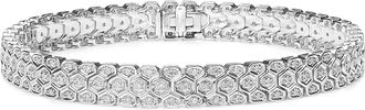 The Diamond Store Evening Bracelet 1.00CT Lab Diamond in 925 Silver