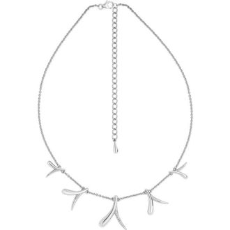 Lucy Quartermaine Sycamore Station Necklace in Sterling Silver at Nordstrom, Size 20