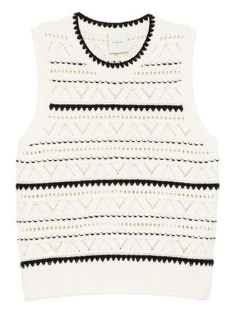 Varley Athena Pointelle gilet - Beige