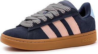 adidas Grand Court Alpha 00s Womens Tennis Shoes Shadow Navy/Blush Pink/Gum : 10.5 B - Medium, Faux Leather/Suede