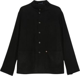 Tagliatore Blazer met mandarijnkraag en knoopsluiting - Heren - Zomerjassen - Blauw - 2XL - Jassen