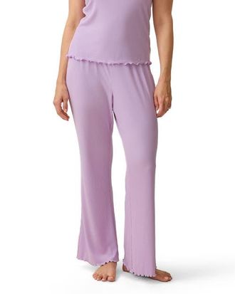 Kindred Bravely Ribbed Modal Lounge Pant in Lavender at Nordstrom, Size X-Large 28