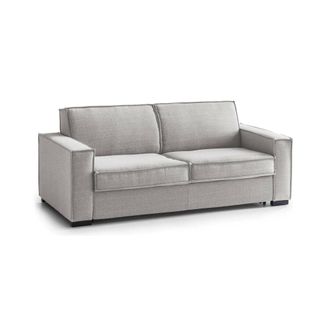 Dmora Talamo Italia - Sof&aacute; Fijo Carol, Sof&aacute; De 2 Plazas, 100% Made In Italy, Sof&aacute; De Sal&oacute;n En Tela, Con Reposabrazos Delgados, Cm 160x95h90, Gris, Con Embal