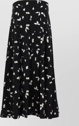 Alysi cotton pleated skirt