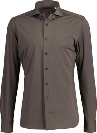Xacus Overhemd - Heren - Casual Overhemden - Bruin - XL - Overhemden