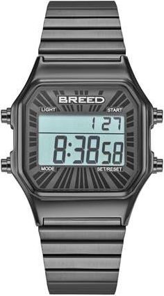 Breed Terra Digital Watch in Black at Nordstrom