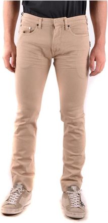 Neil Barrett Klassieke Denim Jeans voor Heren - Heren - Slim Fit Jeans - Beige - W31 - Denim - Jeans