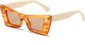 Generic Mens Outdoor Vacation Sunglasses Commuter Women Driving Sun Glasses(Orange)