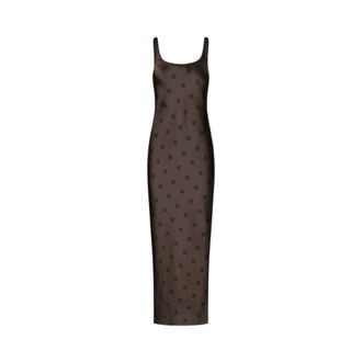 Sams&oslash;e & Sams&oslash;e Sunna Jurk - Dames - Casual kleedjes - Bruin - XS - Polyester - Kleedjes