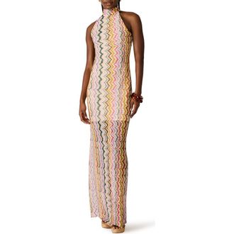 Steve Madden Layra Print Sleeveless Maxi Dress in Rainbow Vision at Nordstrom, Size X-Small