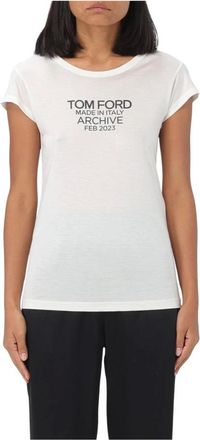 Tom Ford T-Shirts, female, White, XS, Archive TShirt Made in Italy