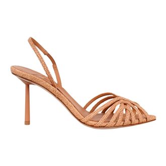 Le Silla High Heel Sandals, female, Brown, Size: 10 US Embrace Panama Raffia Sandals