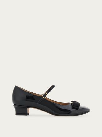 Ferragamo Women Vara bow Mary Jane Black Size 10.5