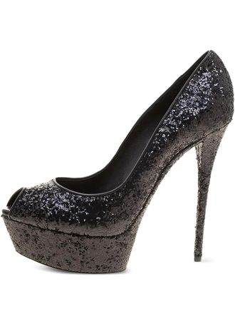 Casadei Pumps con glitter 145mm - Nero