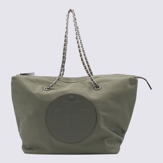 Tory Burch Grey Green Totes