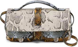 Aim&eacute;e Rebel Snake Embossed Leather Crossbody Bag in Snake Multi at Nordstrom
