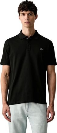 Paul & Shark Polo in Cotone Double Piqu&eacute; - - Tops - Uomo - Nero - 2XL