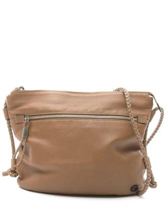 Gucci Brown Leather Interlocking G Shoulder Bag (Authentic Pre-Loved)