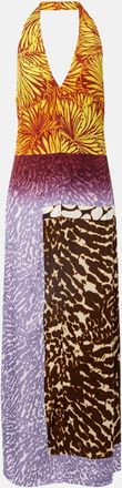 Dries Van Noten Abito lungo con stampa