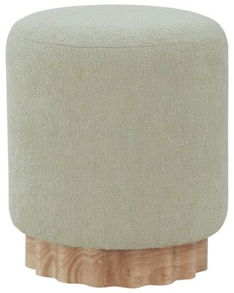 Safavieh Couture Nikolas Round Boucle Ottoman