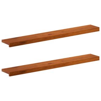 vidaXL Soglie Per Finestre 2 Pz Marrone 110 X 20 X 2 Cm Vidaxl