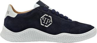 Philipp Plein Suede Runner - unisex - Sneakers - Blauw - 40 EU - Leer - Schoenen