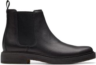 Clarks Clarkdale Easy Ankle Boot - Heren - Chelseaboots - Zwart - 43 1/3 EU - Leer - Schoenen