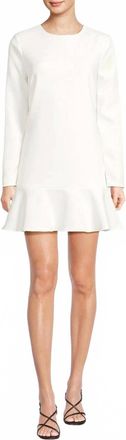 The Kooples Cutout Mini Peplum Dress In Whi01