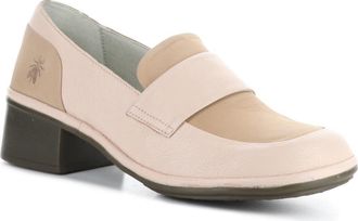 FLY London Elam Block Heel Loafer in Nude Pink at Nordstrom Rack, Size 10-10.5Us / 41Eu