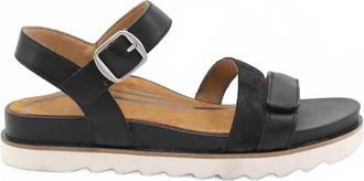 Aetrex Womens Cass Arch Support Sandal In Black