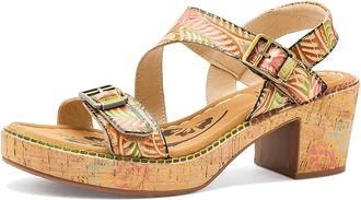 L'Artiste by Spring Step Jess Womens Wedge Shoes Tan : EU 42 (US Womens 10.5-11) M, Leather