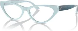 Jimmy Choo London 55mm Cat Eye optical glasses in Blue at Nordstrom