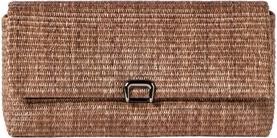 Brunello Cucinelli Raffia sartorial clutch bag in Light Brown at Nordstrom