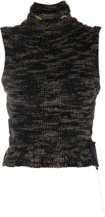 Vitelli Cosmic Crop Top - Dames - Tops zonder mouwen - Grijs - L - Tops