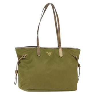 Prada Pre-owned Vintage Nylon Tote - Pre-owned - Mujer - Verde - ONE SIZE