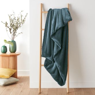 La Redoute Interieurs Plaid in fleece en sherpa, Maxine