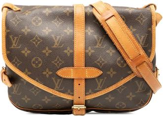 Louis Vuitton Borsa a tracolla Saumur 30 con monogramma 1995 - Marrone