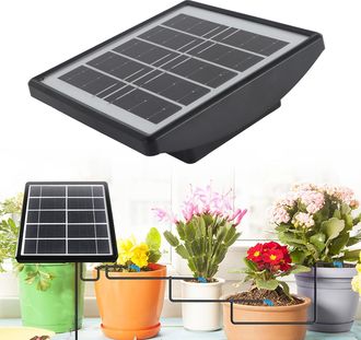 Infinite Kit De Riego Autom&aacute;tico Por Goteo Solar Con Bater&iacute;a De Litio De 2000 Mah - Sistema De Tuber&iacute;as De Pvc Y Abs Para Jard&iacute;n, Balc&oacute;n Y Terraza