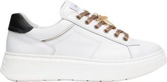 Nero Giardini Sneakers in pelle- vernice e tessuto tecnico - - Shoes - Donna - Bianco - 38 EU