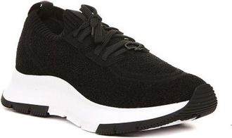 Gianvito Rossi Womens Black Fabric Athletic Sneakers