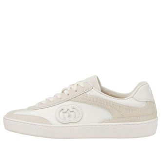 Gucci (WMNS) Gucci G75 White Suede 812656-AADM0-9110