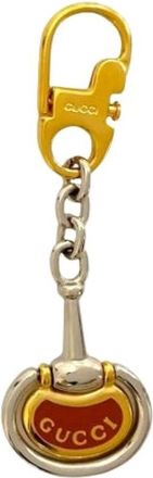 Gucci Pre-owned Accessories, female, Brown, Size: ONE SIZE Pre-owned Silver key-holders