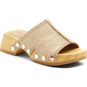 Kelsi Dagger June Jute Platform Slide Sandal in Natural at Nordstrom, Size 5.5