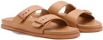 Mango Double Buckle Sandal in Orange at Nordstrom, Size 7.5Us