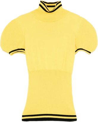 Kiko Kostadinov Top Simone a righe - Giallo