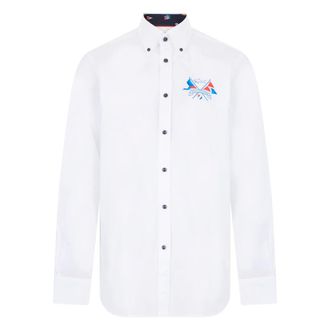 Paul & Shark Long-sleeve shirt with button-down collar - male - Paul & Shark - Casual Shirts - White - 2XL - Shirts
