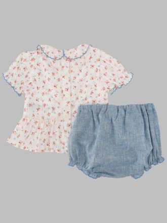 Tartine Et Chocolat Floral Cotton Shirt - White