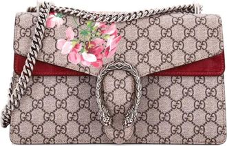 Gucci Dionysus Bag Blooms Print GG Coated Canvas Small shoulder bag - Bruin