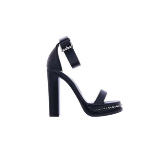Alexander McQueen Punk Stud Platform Sandaal - Dames - Schoenen - Zwart - Maat: 36 EU Leer